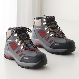 [GIRLS GOOB] Couple Hiking Boots, Men's Trecking Boots, Outdoor Shoes, Side Zipper, Synthetic Leather + Mesh - Made in Korea